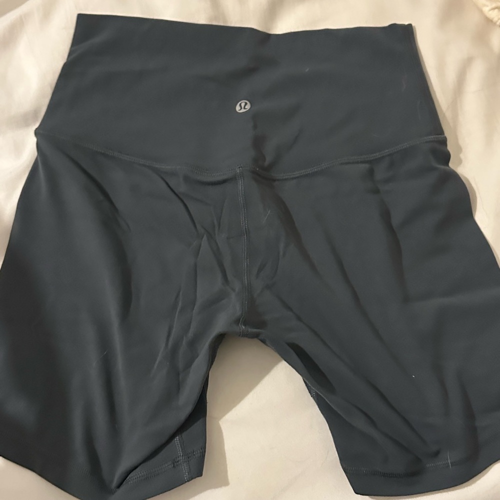 lululemon athletica Steel Blue Gray Color Athletic Shorts